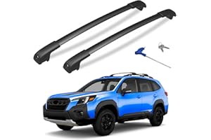 HmmtyRack 300lbs Lockable Roof Rack Cross Bars Compatible with Subaru Forester Wilderness 2022 2023 2024 2025 2026, Aluminum Crossbar for Rooftop Cargo Carrier Luggage Kayak Canoe Snowboard