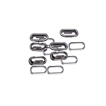 Weddecor 25mm Gunmetal Oval Eyelets Grommets With Washers Brass