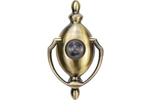 Woogim 1PCS Bronze Front Door Knocker Zinc Alloy Decorative Door Knocker Door and Gate Knocker Handle Pull for Furniture Front Door