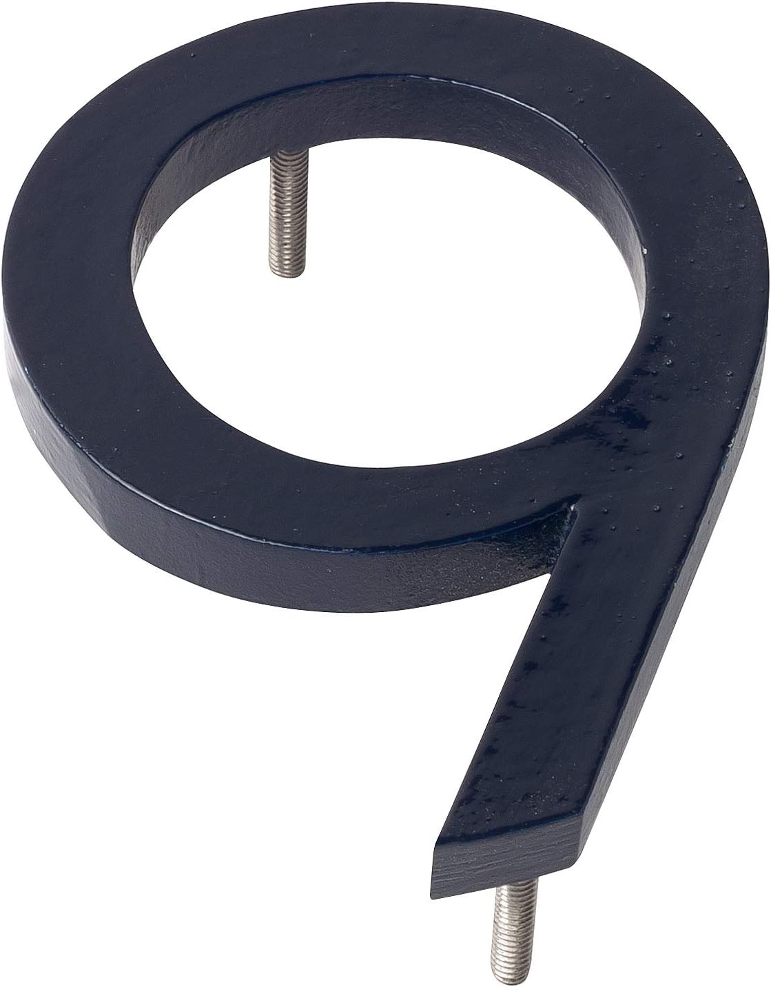 Address Signs - Montague Metal Products MHN-10-F-NY1-9 Solid Brushed Aluminum Modern Floating Address House Numbers, 10