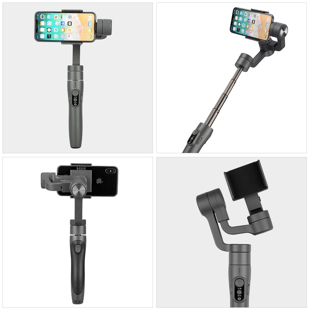 Feiyu Vimble 2 Stabilizzatore Gimbal a 3 Assi per Smartphone, iPhone, Action Cam, e Tutte le Videocamere di GoPro