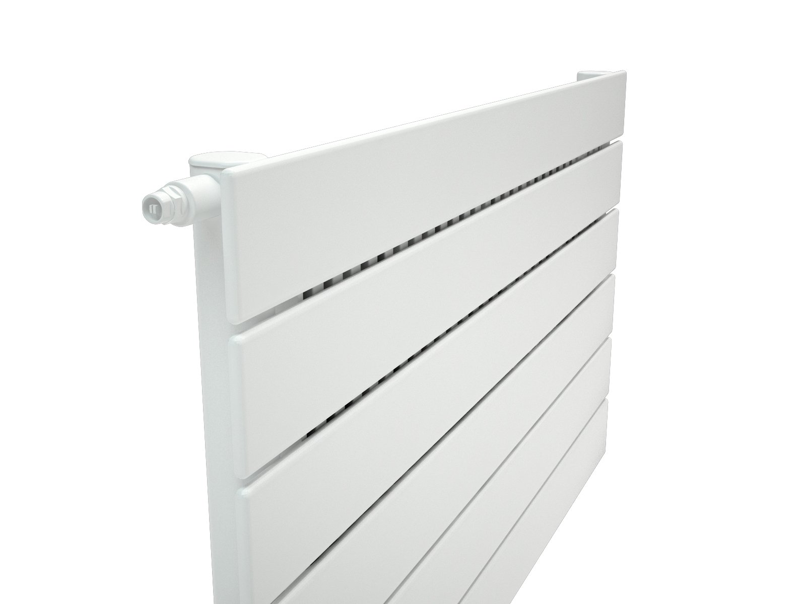 Henrad 110734 588 248363 1706 BTU 500 W Verona Single Plane Radiator, White