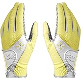 PGM Women's Golf Glove One Pair, Improved Grip System, Cool and Comfortable