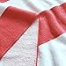 Exclusivo Mezcla Microfiber Cabana Striped Beach Towel Pink and White (30