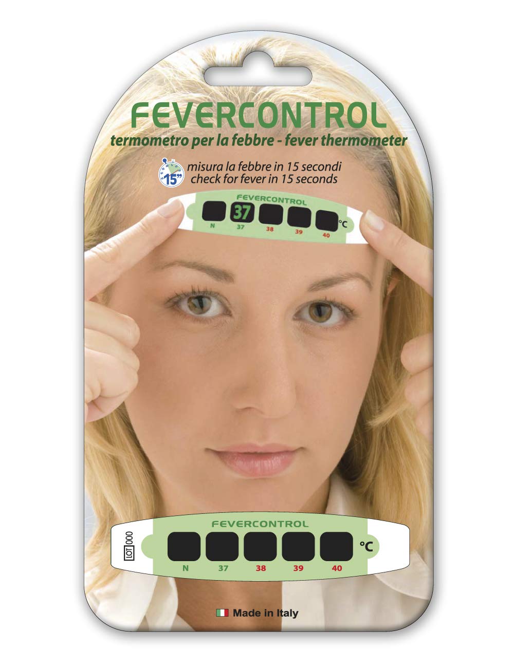 Gima 25600 Front Thermometer Fever Control, Blister, Pack of 10