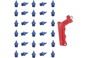 SATONBEYI 1/4 Inch Track and Cross Country Spikes with Wrench, Pyramid Track Field Shoe Spikes for Sprinting