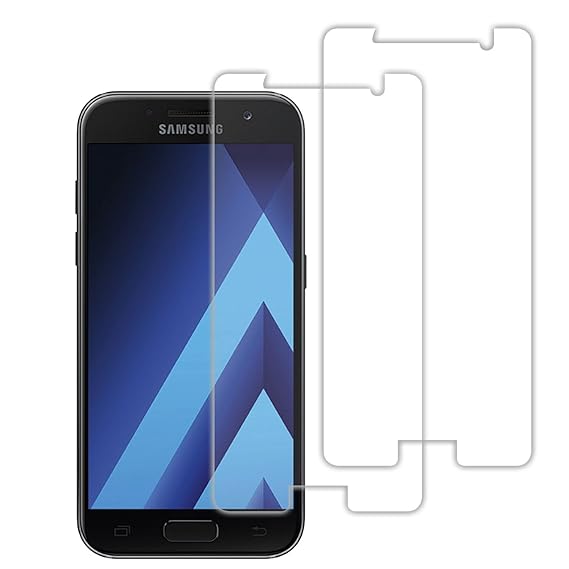 Acelive Samsung A5 2017 Schutzfolie, 2 Stück Gehärtetem Glas Panzerglas Displayschutzfolie Folie für Samsung Galaxy A5 2017(B