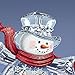 Bradford Exchange Thomas Kinkade Snowglobe Snowman with Lighted Scene Plays 8 Holiday Carols by The