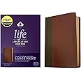 NKJV Life Application Study Bible, Third Edition, Large Print (LeatherLike, Brown/Mahogany, Red Letter)