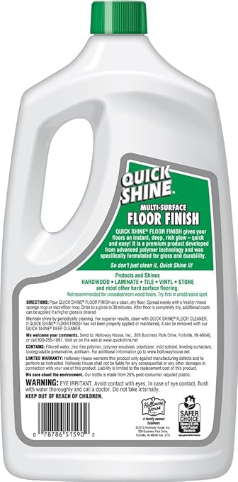 Amazon Com Quick Shine Multi Surface Floor Finish And Polish 64