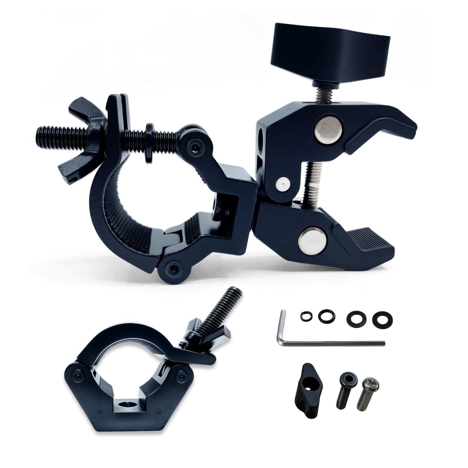 Photo 1 of Heavy-Duty Bicycle U-Lock Mount – All-Metal Double Clamp Bike Lock Holder Bracket, Fits 0.78-1.57" Frames, Secure & Durable U-Lock Holder Compatible with Most Popular U-Lock Brands(Black)