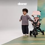 Doona Liki Baby Trike S1 Blush Pink Foldable Trike with Parent Handle view 5