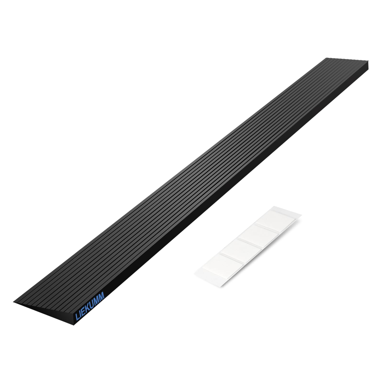 LIEKUMM 1.5 cm Rise Wheelchair Ramp, 650 kg Load Capacity Non-Slip Threshold Ramp, Ramps for Mobility Scooters, Strollers, Electric Wheelchairs, Doorways, Driveways, Steps, Kerbs, Small Ramp