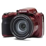 KODAK PIXPRO AZ425-RD 20MP Digital Camera 42X Optical Zoom 24mm Wide Angle 1080P Full HD Video Optical Image Stabilization Li-Ion Battery 3" LCD Vlogging Camera (Red)