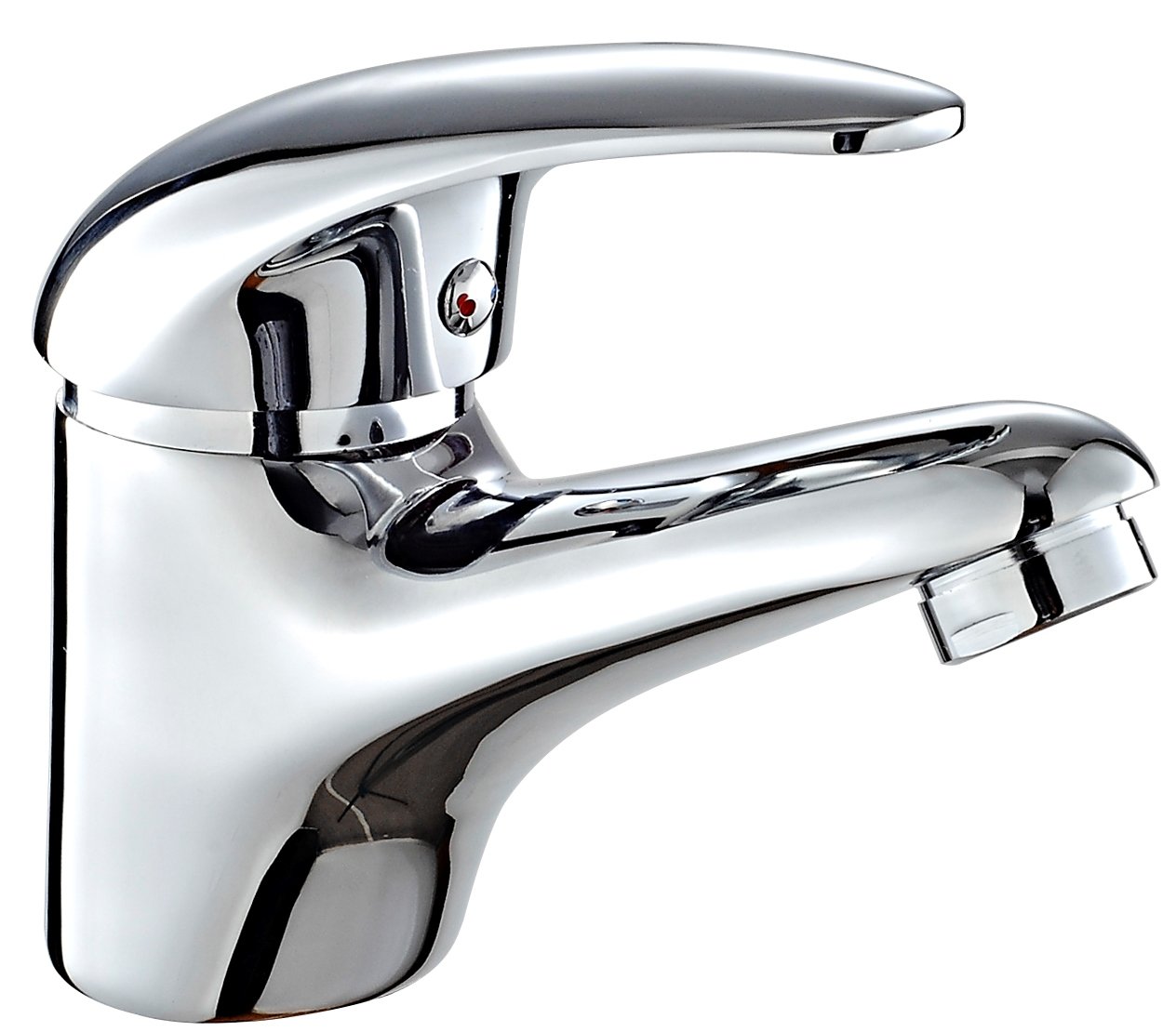 DP Bath Naranjo - Single lever basin mixer tap, silver