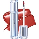 JUDYDOLL Ice Watery Lip Gloss, Moisturizing Liquid Lipstick with Hyaluronic Acid& Collagen, Non-sticky, No transfer Long-lasting Mirror Lip Glazes with Iron Applicator, new pkg (#09 Frosted Raspberry)