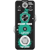 AFOT Digital Reverb Guitar Pedal, Digital Reverb Ocean Verb Effects Pedal 3 Modes Room,Spring,Shimmer for Electric Guitar Bass Mini Size True Bypass