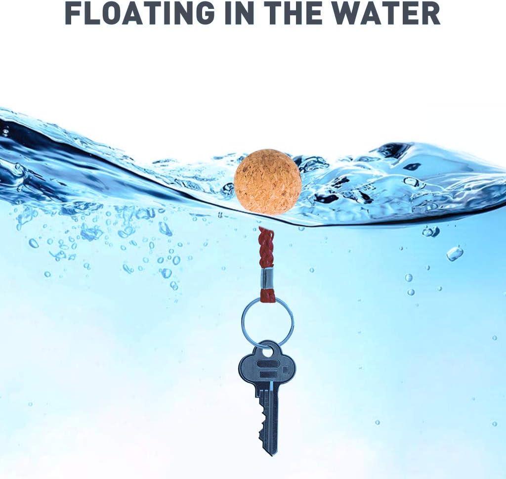 Seafard Floating Cork Keyring 35mm Wooden Ball - Buoyant Key Ring Float Sailing Boat Canoe Water Sports Accessories - Image 4