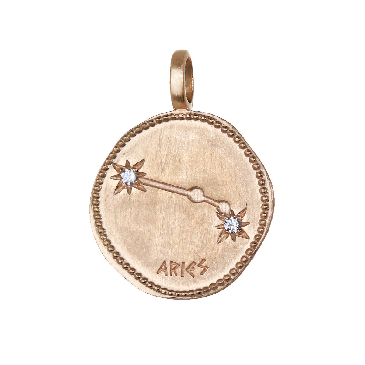 NKlaus Aries Zodiac Gold Plated with 18k Gold 16mm Pendant Horoscope Zodiac 1676