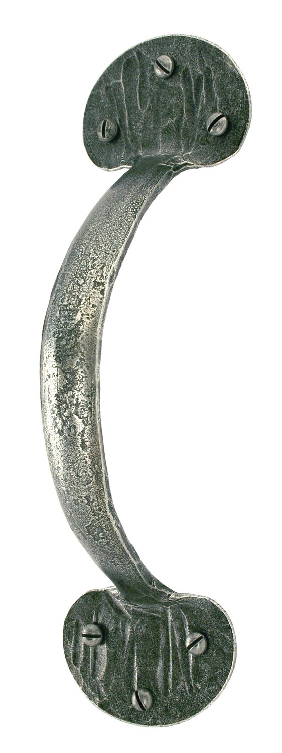 Handmade Bean D Handle 8" - Pewter Patina