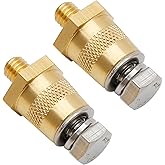 Hoypeyfiy 2 Pieces M8 Battery Terminal Stud Connectors Battery Post Adapter Stud Extender for Side or Top Battery Cable Termi