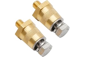 Hoypeyfiy 2 Pieces M8 Battery Terminal Stud Connectors Battery Post Adapter Stud Extender for Side or Top Battery Cable Termi