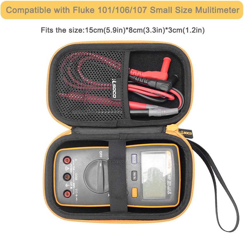 RLSOCO Hard Case for Fluke 101/106/107 Handheld Digital Multimeter ...