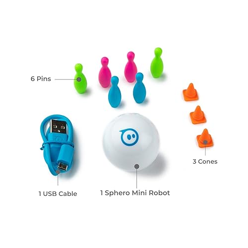 Sphero Mini (White) App-Enabled Programmable Robot Ball STEM