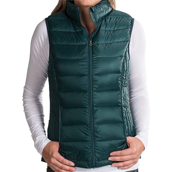 L'Appartement【GERRY/ジェリー】DOWN VEST Gerry Women's Reversible Hooded Down Vest (Small, Olive/Camo