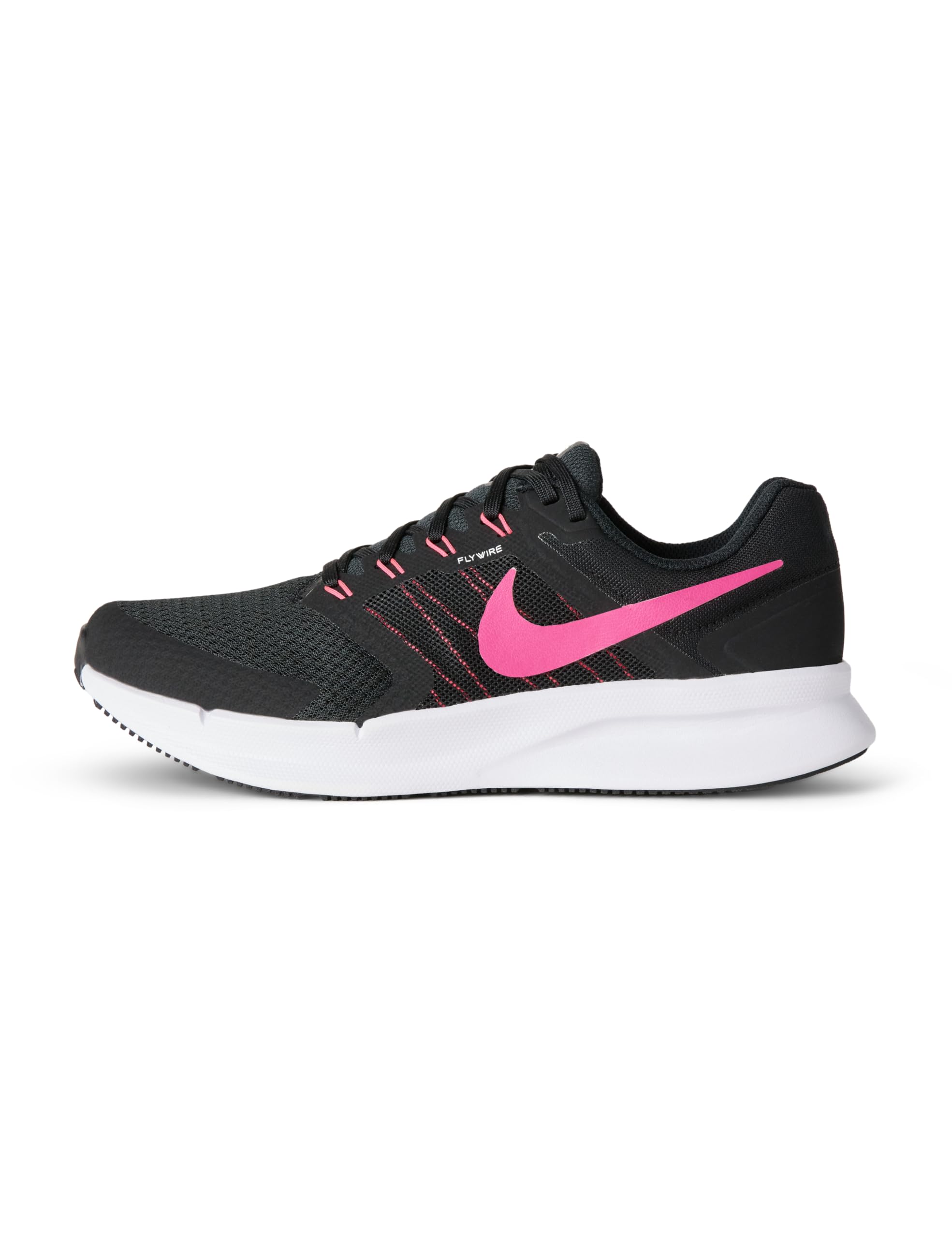 Nike Women's Run Swift 3 Road Running Shoes, Black/Hyper Pink-White, 7.5 Image