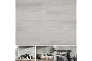 SINGULARWOOD Vinyl Wall Planks,Self-Adhesive Vinyl Panels for Walls,Peel and Stick Easy Installation (12 pcs/18 Sq Ft/Box),White Washed-White