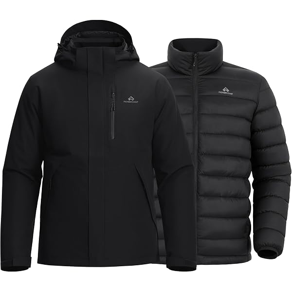 Chaqueta De Invierno Impermeable Para Hombre – Forrada Polar, Cortaviento, Tallas L A XXXL, Colores Negro/gris/khaki
