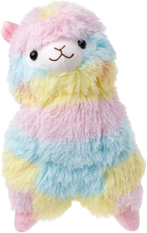 KUKALE Educational Toy, Rainbow Amuse Alpaca Plush Toy Lama Doll Cotton Stuffed Animal Toys