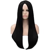 Kalyss 26 inches Women's Wig Long Straight Imported Synthetic Halloween Cosplay Costume Hair Wig