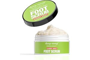 Deep Steep Natural Candy Mint Therapeutic Foot Scrub - 8 Ounce