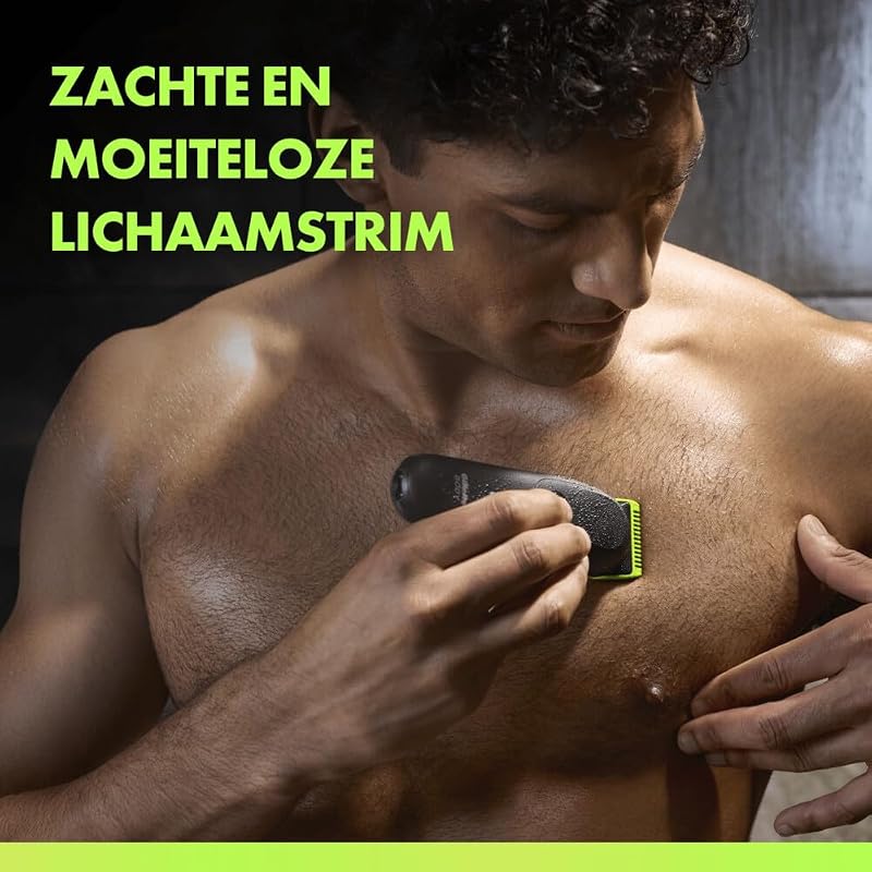 Labs i5 Body + Intimate Trimmer Men's with SkinFirst Technology - Intimate Shaver Man for Body & Intimate Area, Waterproof - Black/Green