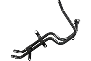 Caenagrion HVAC Heater Hose Assembly Front Replacement for Impala Uplander Malibu Monte Carlo Montana Terraza Vue Relay 2006-2011, Black, Stainless Steel, NPT Threaded Connector, 1 Piece