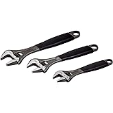 Bacho Alloy Steel Metric Adjustable Wrench Set (Pack of 3)