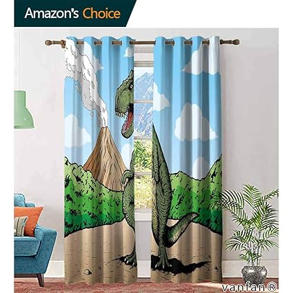 Amazon Com Big Datastore Dinosaur Room Darkening Wide