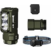 WUBEN E7 1800 Lumen Rechargeable Mini Flashlight with Magnet +Battery Extension Tube+Adjustable Headlamp Bracket+Control Sensor