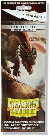 Dragon Shield Standard Size Sleeves 100pk Smoke Sealable (AT-13223)