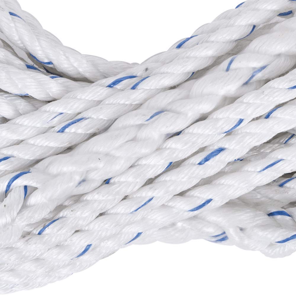 Peakworks Fall Protection V84084025 Vertical Lifeline Rope with Back Splice and Snap Hook, 25 ft. Length, White: Industrial & Scientific