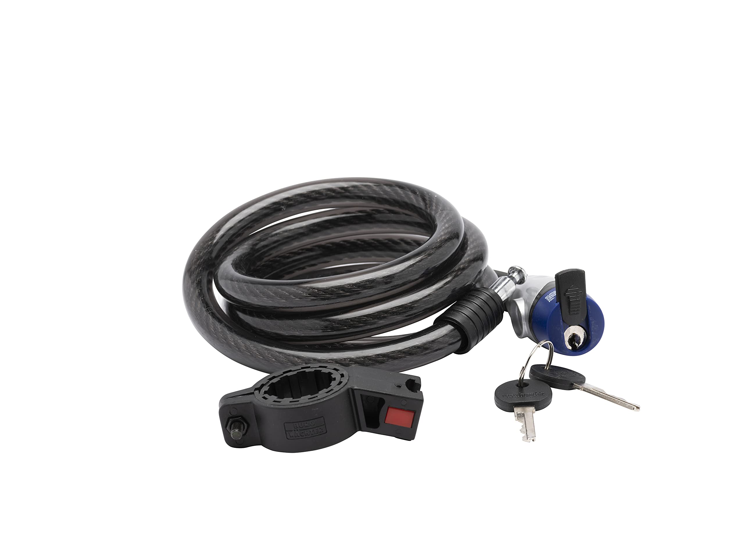 Sterling 152K 15 mm x 1.8 m Braided Steel Locking Cable, Black