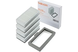 BAKUUM Pack 4 Filters hepa + 1 Silicone Case for MAMNV BR150/BR151, ZCWA BR150/BR151, ONSON BR150/BR151, GTTVO BR150/151, MANVINS G20. Pack of Filters. Pack of spare parts and accessories consumables