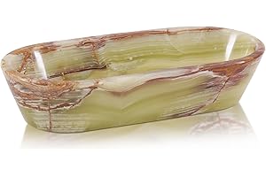 Radicaln Marble Dough Bowl 10" Inches Green Handmade Key Bowl For Dining Table Décor, Ideal Decorative Bowl, Entryway Décor & Farmhouse Décor