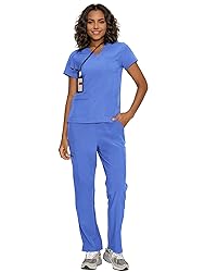 floralhue Scrubs for Women, V-Neck Scrubs Top