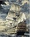CaptainCrafts New Paint by Number Kits - Boats Sailboat Warships 16x20 inch- DIY Painting by Numbers for Adults Beginner (Frameless)