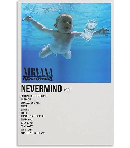 Poster Kurt Cobain Sur Toile - Décoration Murale 30x45 Cm, Impression Haute Qualité, Pour Salon Ou Chambre