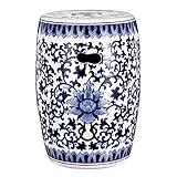 A&B Home Garden Stool Classic Vintage/Blue