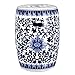 A&B Home Garden Stool Classic Vintage/Blue
